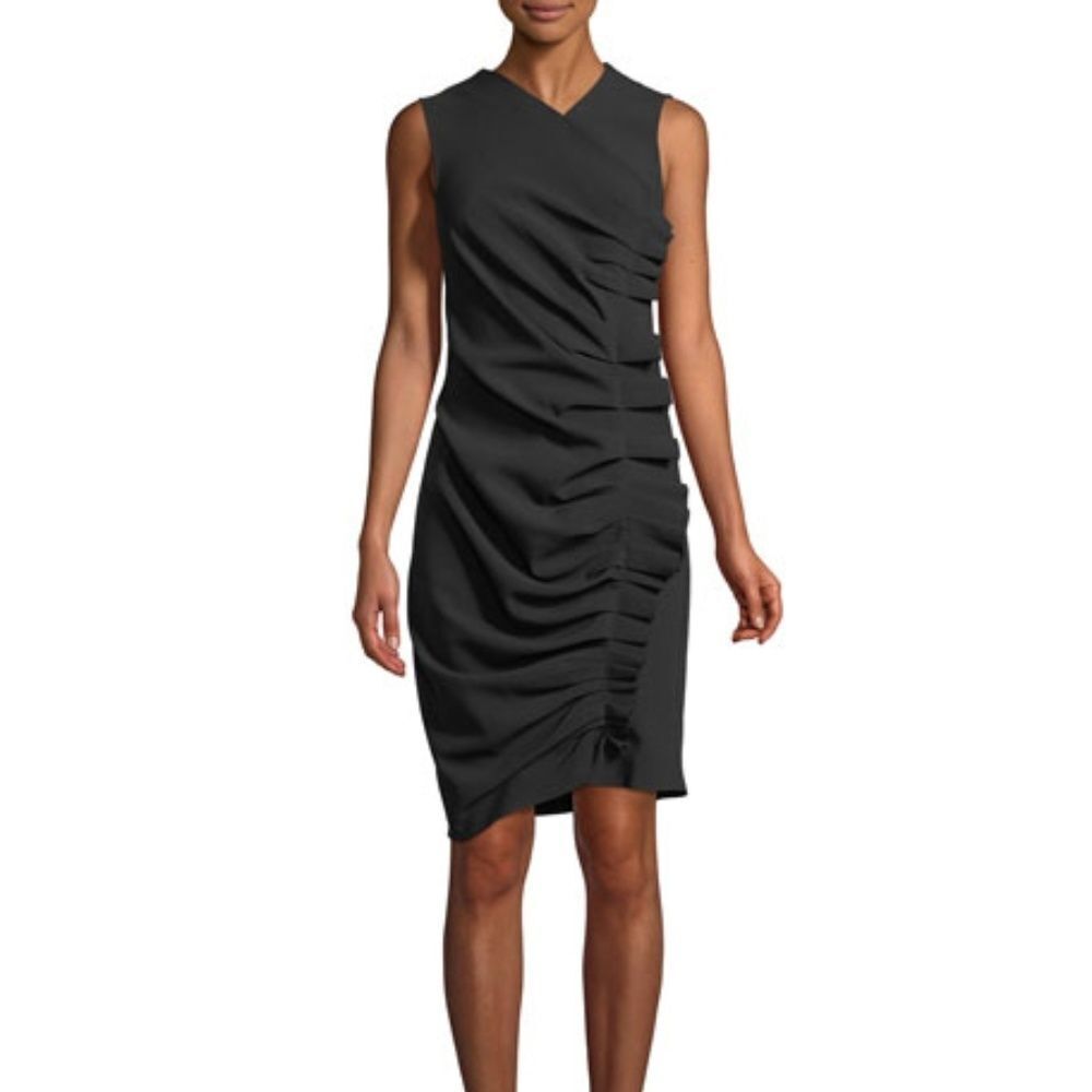 RACHEL Rachel Roy Side-Ruffled Sheath Dress